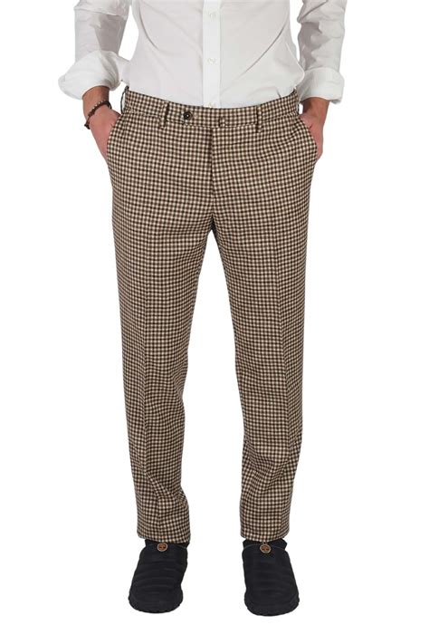 pantaloni fendi uomo quadrettati